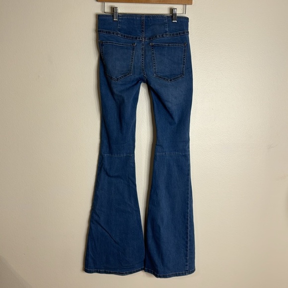 Free people we the free penny flare elastic waist jeans size 2 - Picture 9 of 14